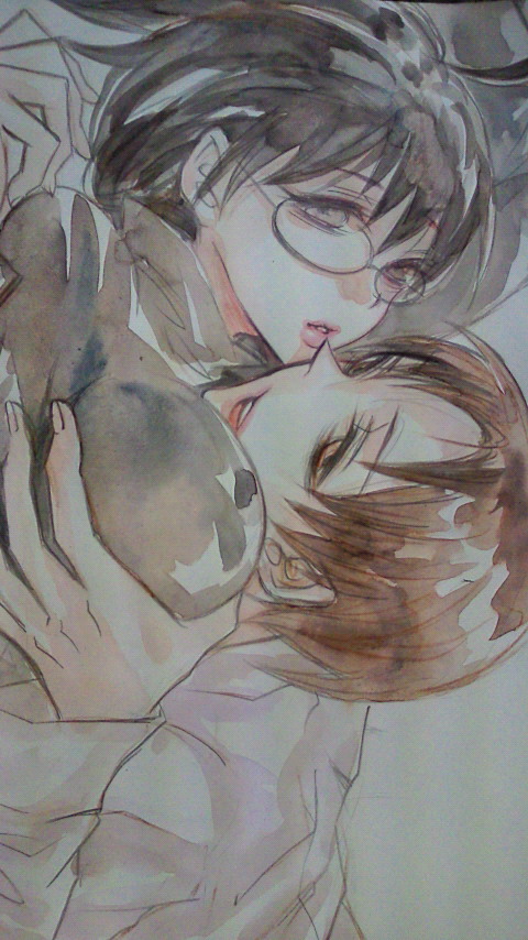 yamagami lucy and hasebe yutaka (servant x service) drawn by nangoku_shirokuma