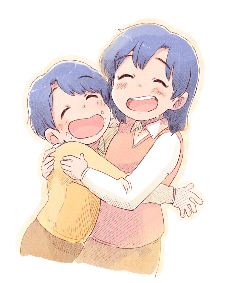 kisaragi chihaya and kisaragi yuu (idolmaster) drawn by tsubobot