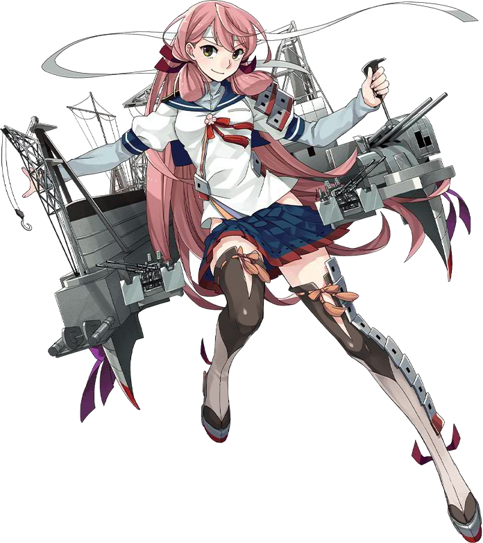 akashi and akashi kai (kantai collection) drawn by fujikawa