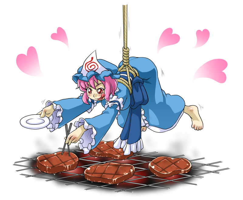 saigyouji yuyuko (touhou) drawn by h.dupp_(nama_aakiruu)