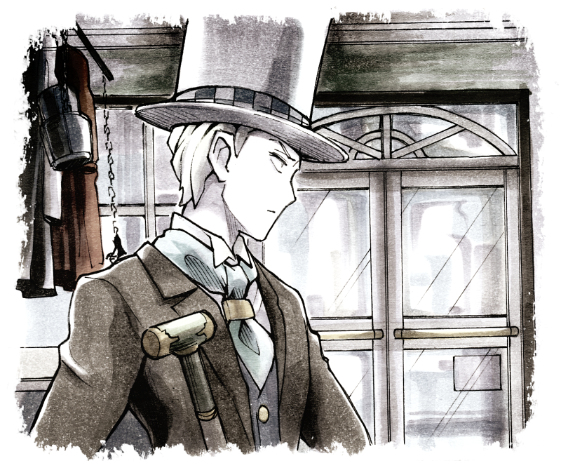ashley graydon (ace attorney and 2 more) drawn by minashirazu