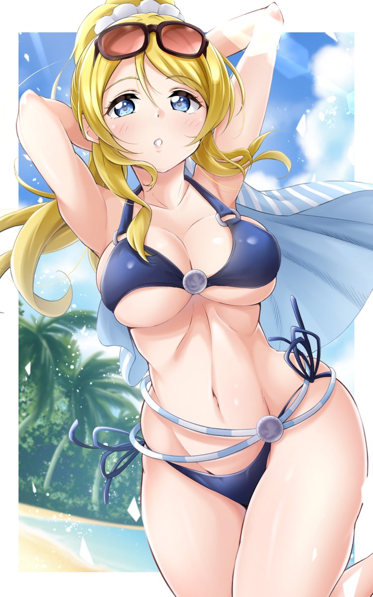 ayase eli (love live! and 1 more) drawn by kirisaki_reina