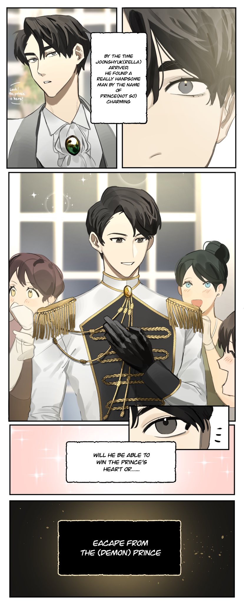 kim dokja, yoo joonghyuk, and cinderella (omniscient reader's viewpoint and 1 more) drawn by ssssyoon