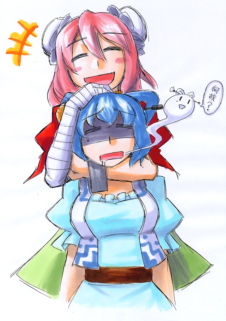 kaku seiga and ibaraki kasen (touhou) drawn by kawachi_koorogi