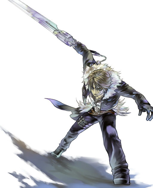 squall leonhart (final fantasy and 2 more) drawn by hinokami