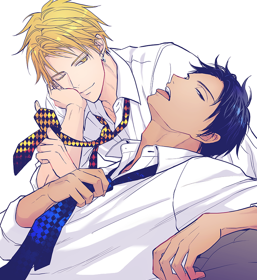 aomine daiki and kise ryouta (kuroko no basuke) drawn by a_jou