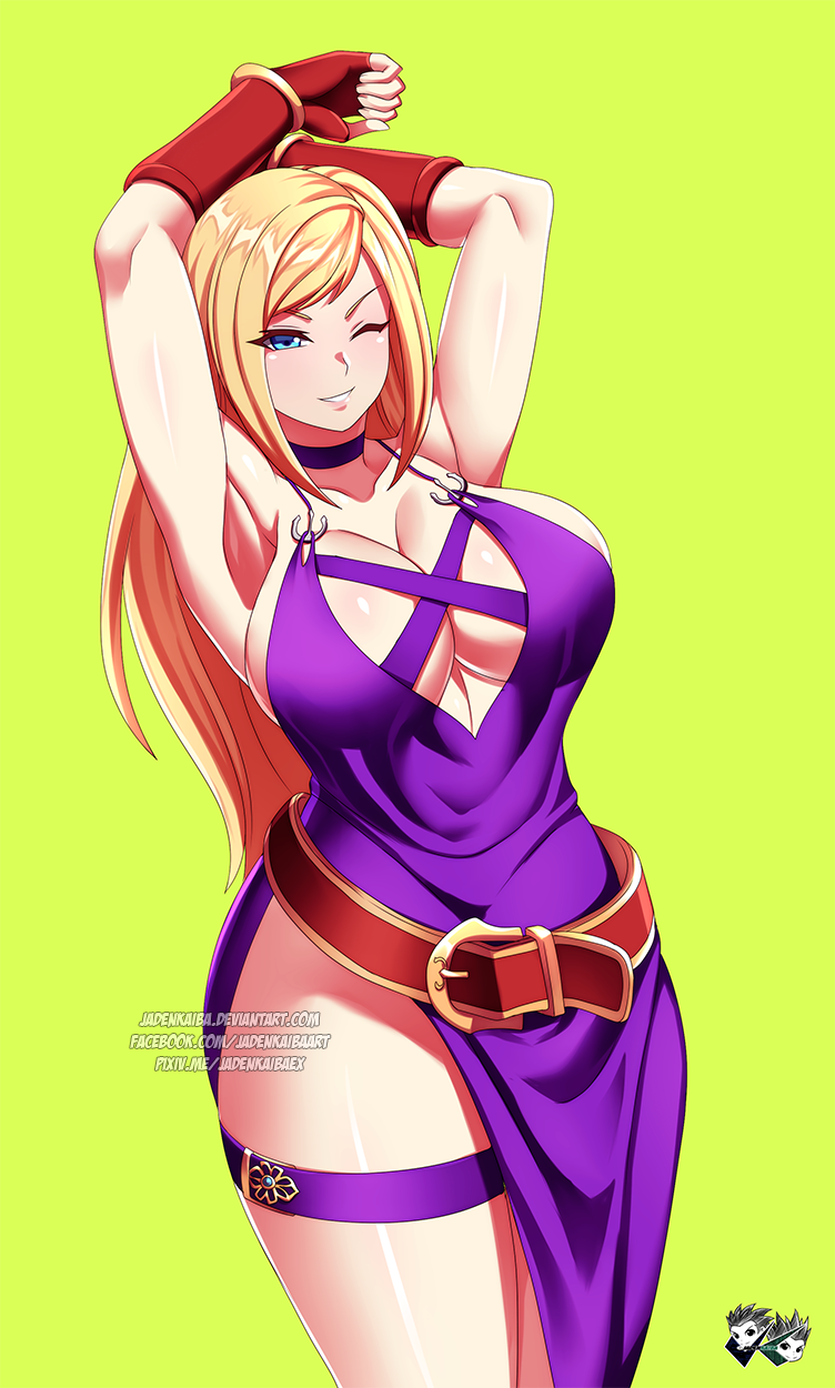 b. jenet (the king of fighters and 3 more) drawn by jadenkaiba