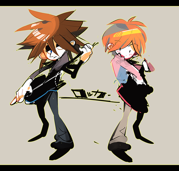 rockers (rhythm tengoku and 1 more) drawn by motojima_hakka