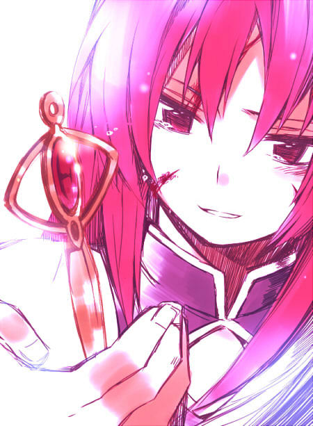 sakura kyoko (mahou shoujo madoka magica) drawn by kutsuwada_on