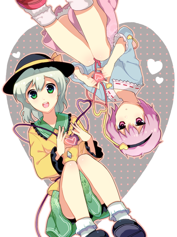 komeiji koishi and komeiji satori (touhou) drawn by garigarigari