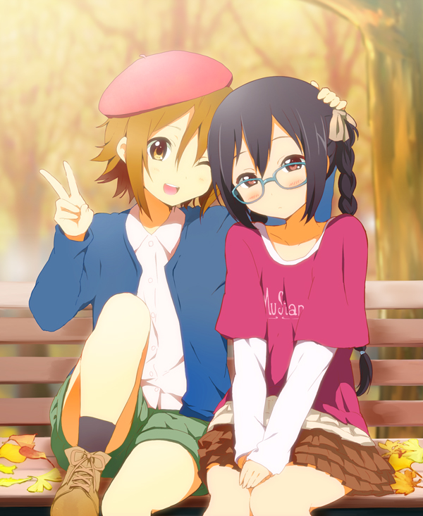 nakano azusa and tainaka ritsu (k-on!) drawn by kakiuchi_itsuki