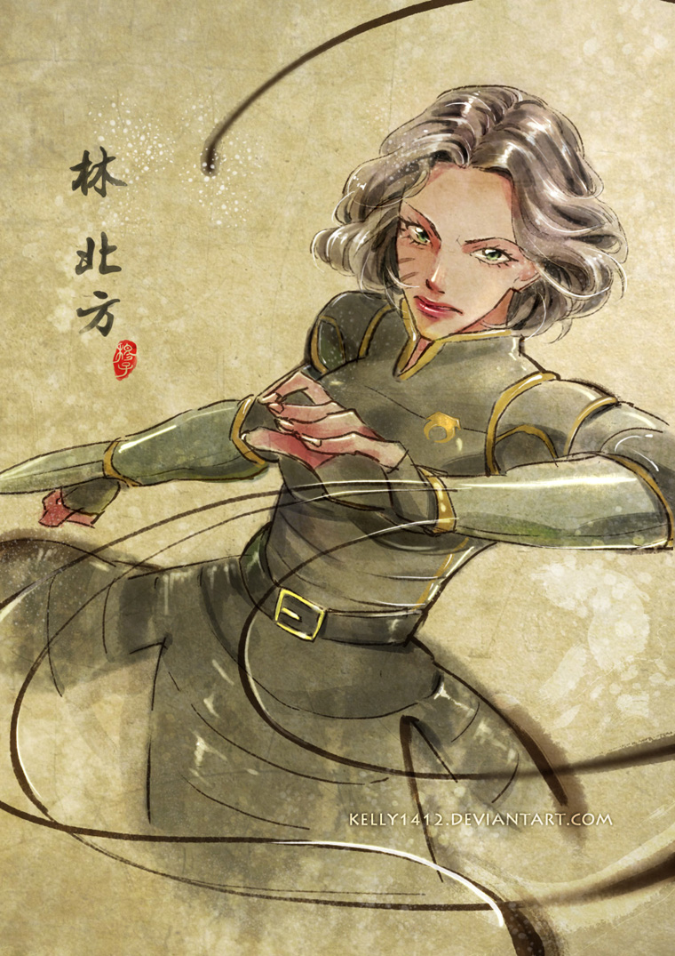 lin beifong (avatar legends and 1 more) drawn by kellylee
