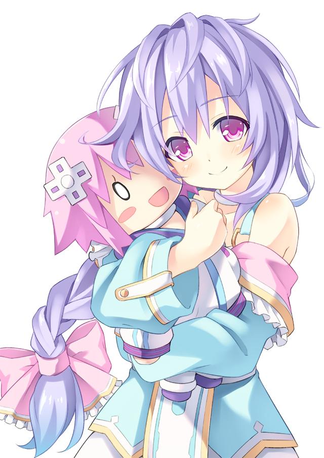neptune and pururut (neptune and 1 more) drawn by kinta_(distortion)