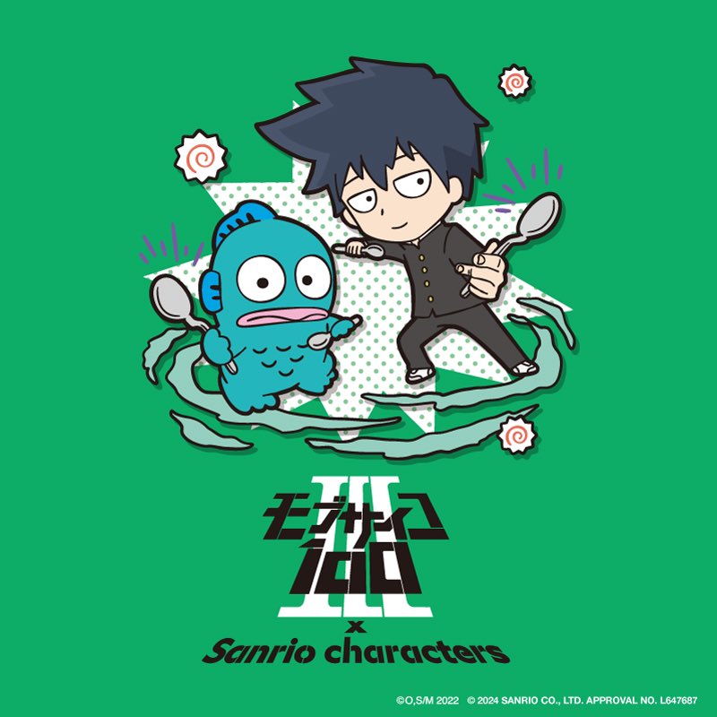 kageyama ritsu and hangyodon (sanrio and 1 more)