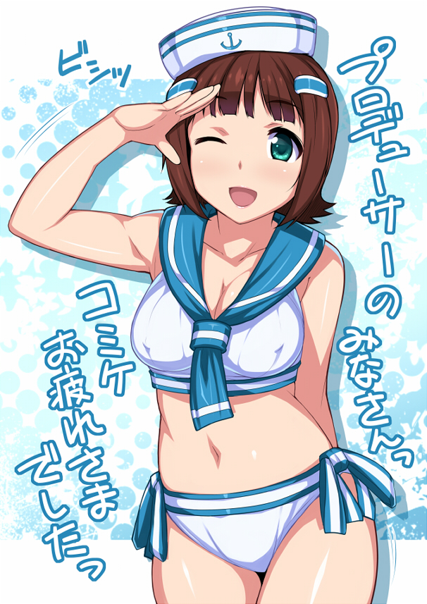 amami haruka (idolmaster and 1 more) drawn by hidebou