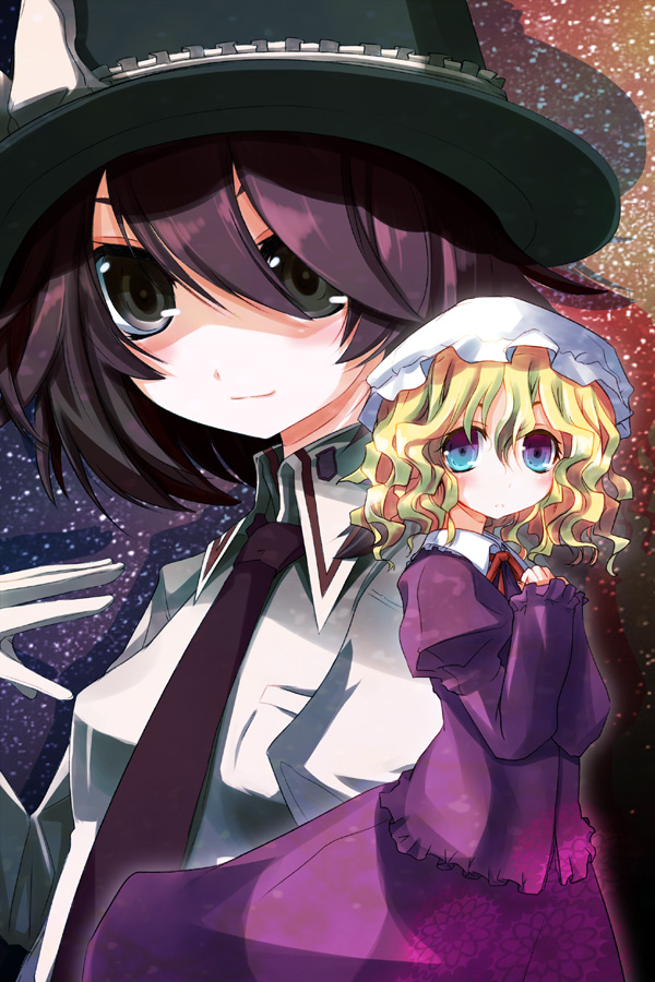 usami renko and maribel hearn (touhou) drawn by miichi_(mimimi)