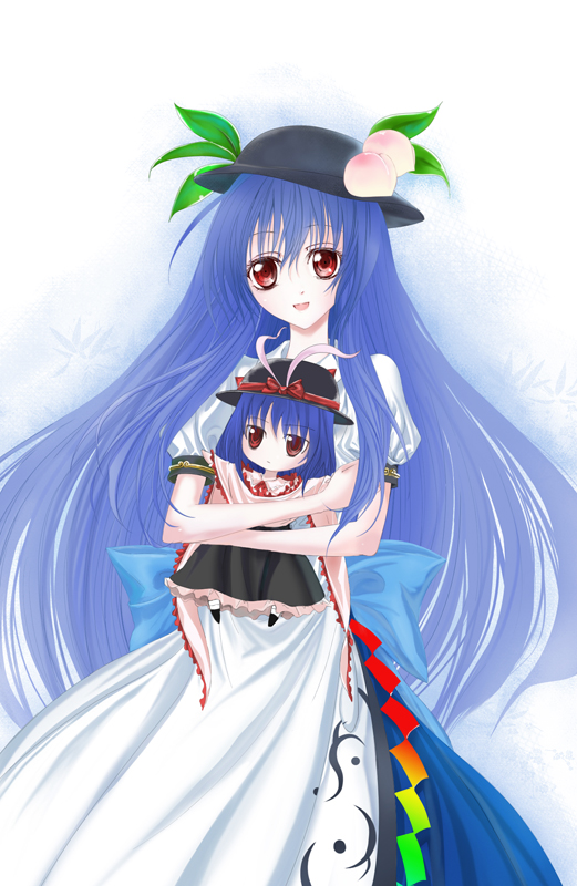hinanawi tenshi and nagae iku (touhou) drawn by keito_(kagami)