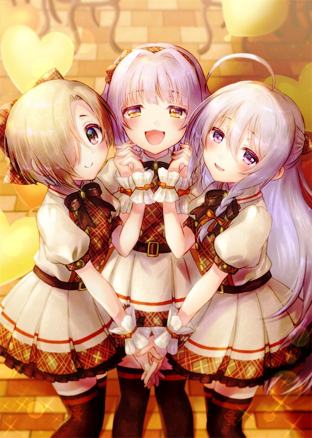 shirasaka koume, koshimizu sachiko, and hoshi syoko (idolmaster and 1 more) drawn by ruku_(ruku_5050)