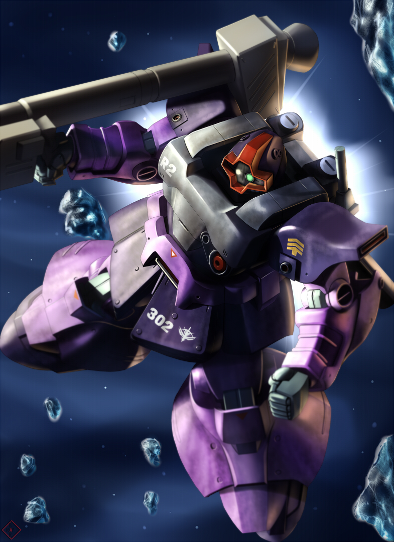 rick dom ii (gundam and 1 more) drawn by raybar
