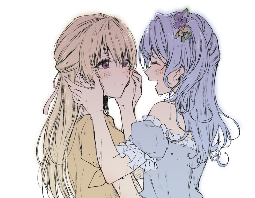 matsubara kanon and shirasagi chisato (bang dream!) drawn by sakaki_kayumu