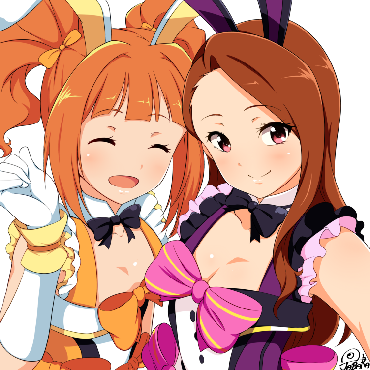 minase iori and takatsuki yayoi (idolmaster) drawn by jabara_tornado