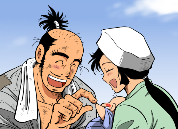 kasuga ren and ijiri matabee yoshitoshi (crayon shin-chan and 1 more) drawn by yousuke_(guruguru_medaman)