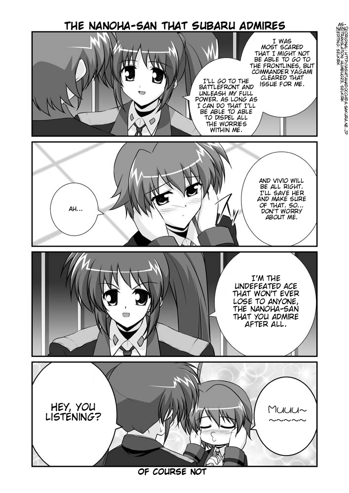 takamachi nanoha and subaru nakajima (lyrical nanoha and 1 more) drawn by mikage_takashi