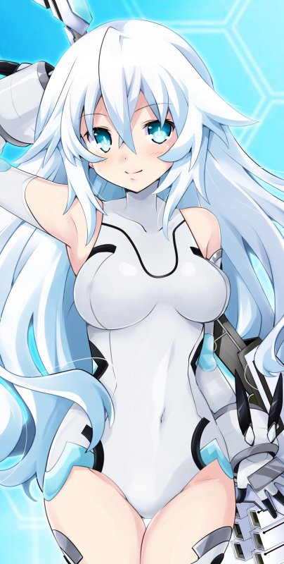 black heart and white heart (neptune) drawn by iwashi_dorobou_-r-