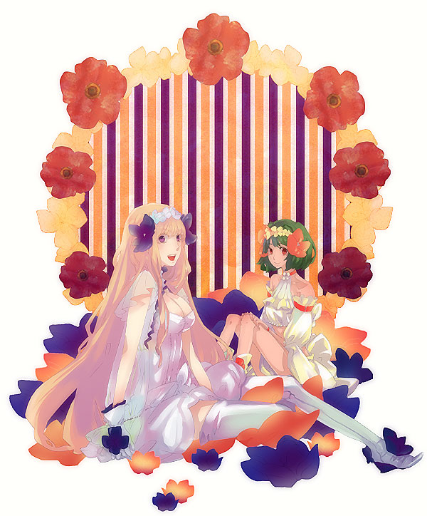 sheryl nome and ranka lee (macross and 1 more) drawn by kunimitsu_(9nimi2)