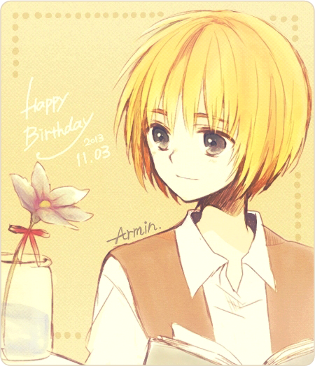 armin arlert (shingeki no kyojin) drawn by anzu_(o6v6o)