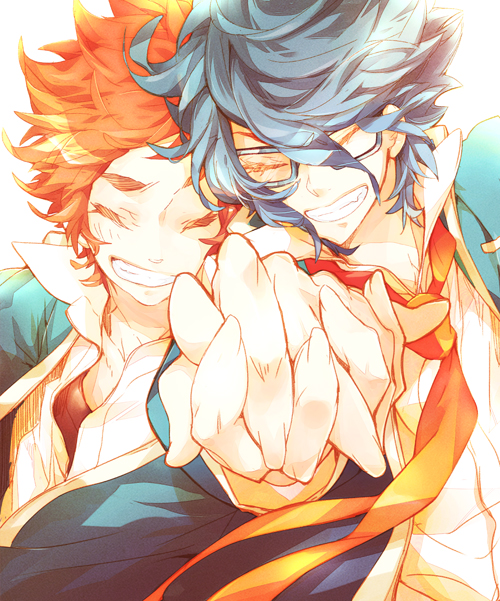 fushimi saruhiko and yata misaki (k-project) drawn by levi-kuroko