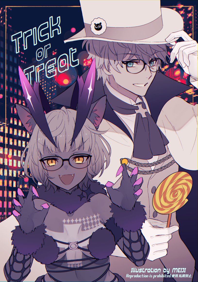 mash kyrielight and jacques de molay (fate and 2 more) drawn by meiji_ken