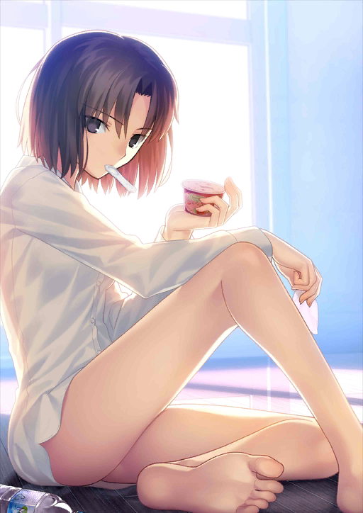 ryougi shiki (fate and 1 more) drawn by takeuchi_takashi