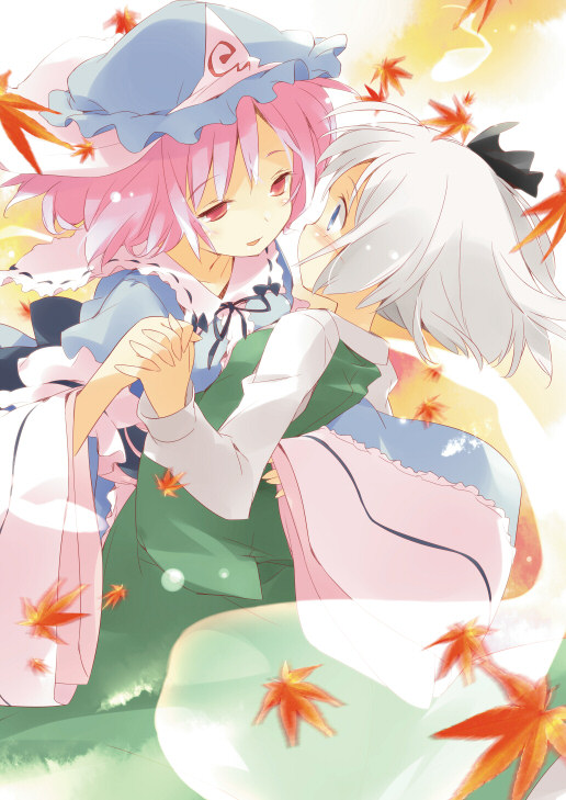 konpaku youmu and saigyouji yuyuko (touhou) drawn by asoka