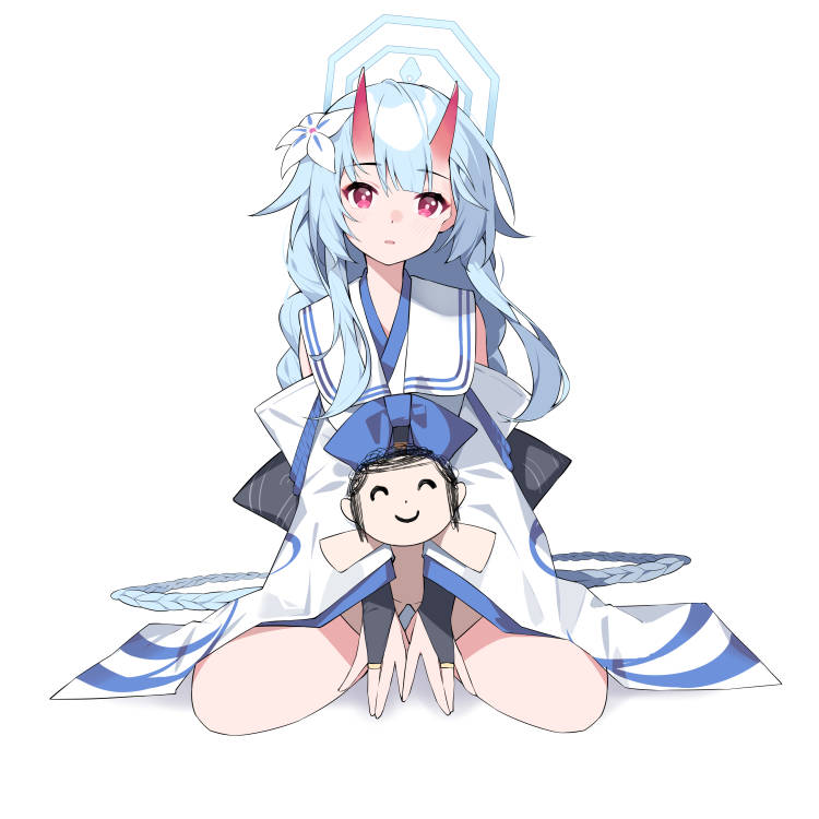 sensei, doodle sensei, and chise (blue archive) drawn by suimz