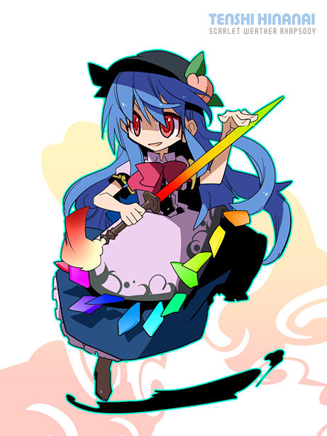 hinanawi tenshi (touhou and 1 more) drawn by inuinui