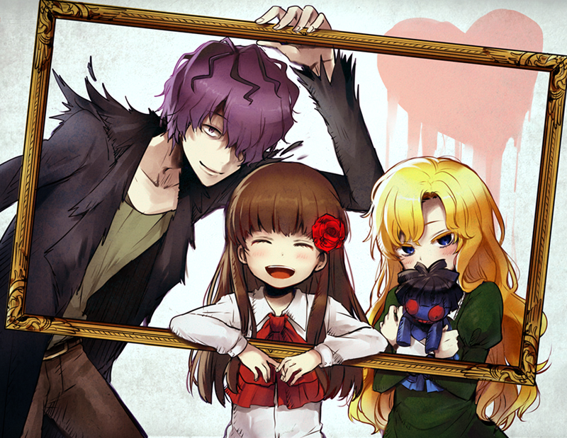 ib, mary, and garry (ib) drawn by kl_(dgzonbi)