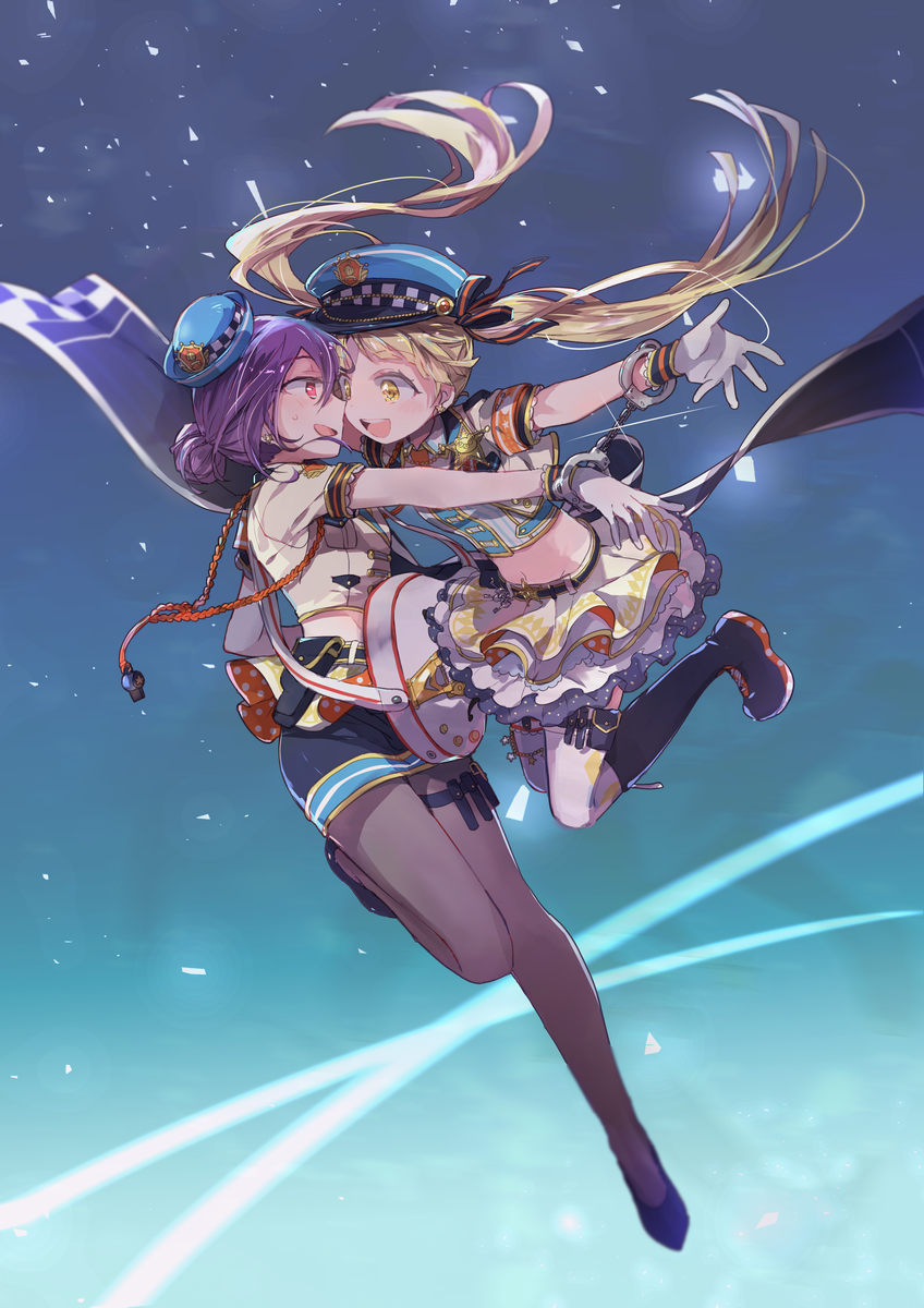 tsurumaki kokoro and seta kaoru (bang dream!) drawn by makino_(727me727)