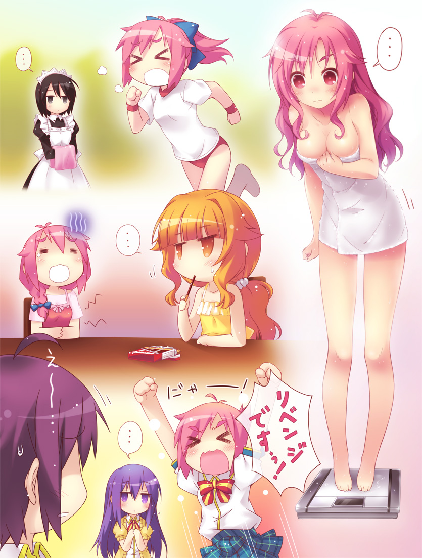 amatsuka megumi, amatsuka mao, sumeragi shion, shinomiya kyouya, and mori (gj-bu) drawn by hatomugi_(hato6g)