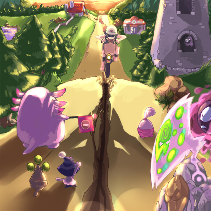 dawn, gastly, chansey, spiritomb, mime jr., and 2 more (pokemon and 1 more) drawn by vavav