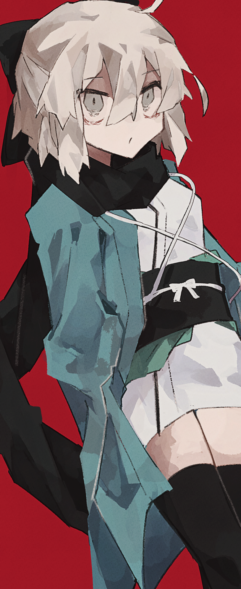okita souji (fate and 1 more) drawn by haku_miso