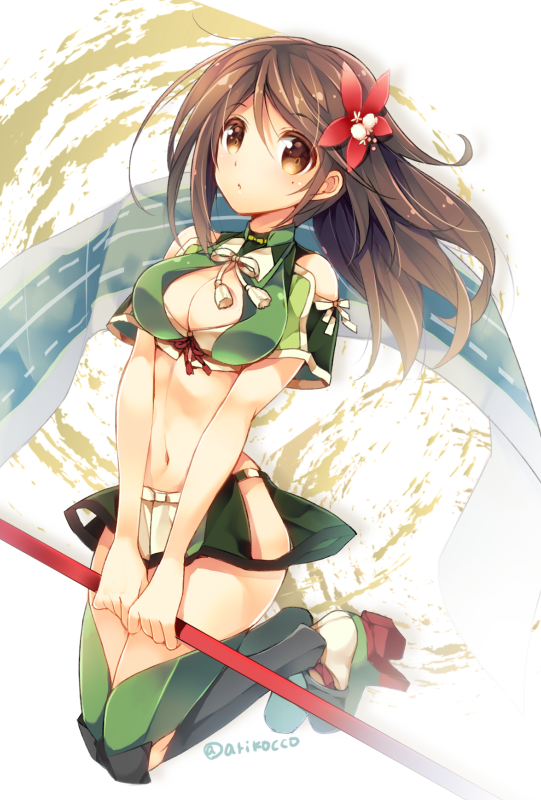 amagi and amagi kai (kantai collection) drawn by ariko_youichi