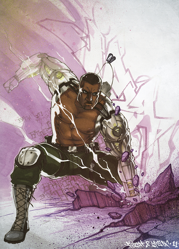 jax (mortal kombat and 1 more) drawn by fezat