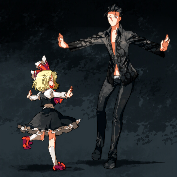 rumia and lucifel (touhou and 1 more) drawn by yazumi_(yazzz)