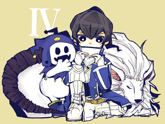 jack frost, flynn, and cerberus (shin megami tensei and 1 more) drawn by aosagi