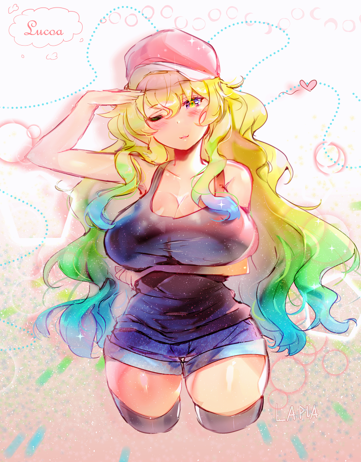 lucoa (kobayashi-san chi no maidragon) drawn by lapia