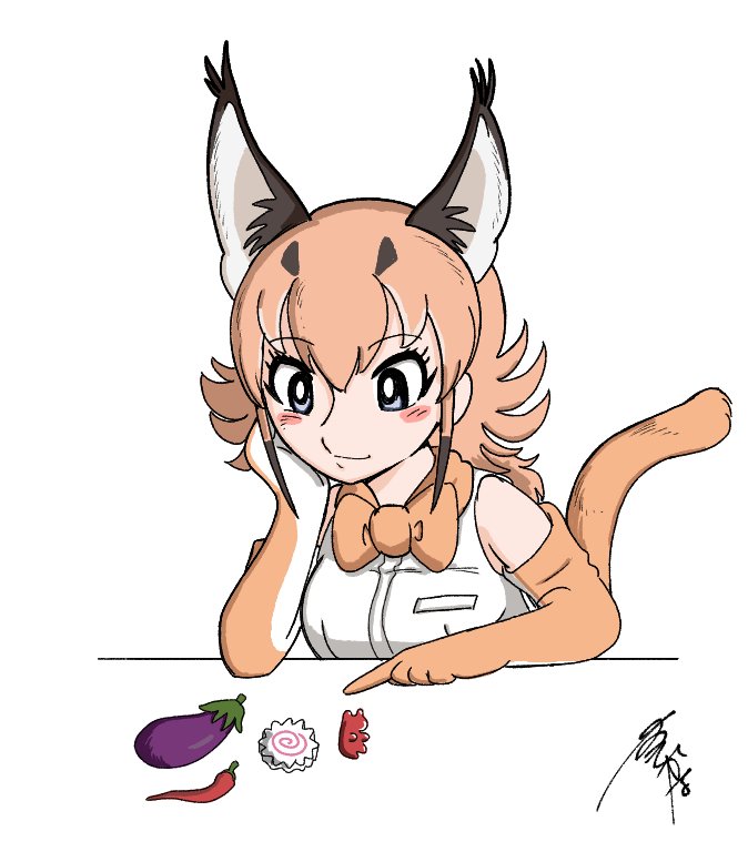 caracal (kemono friends and 1 more) drawn by osakana_pix