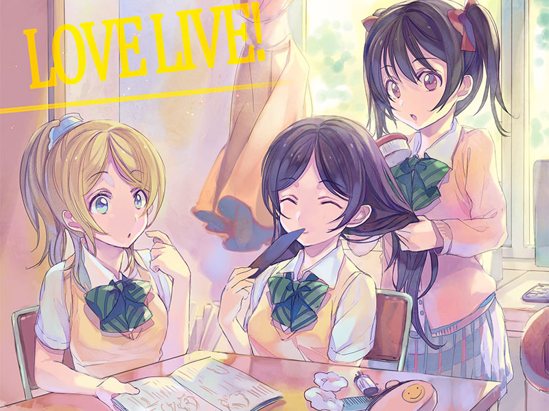 tojo nozomi, yazawa nico, and ayase eli (love live! and 1 more) drawn by ame_yamori