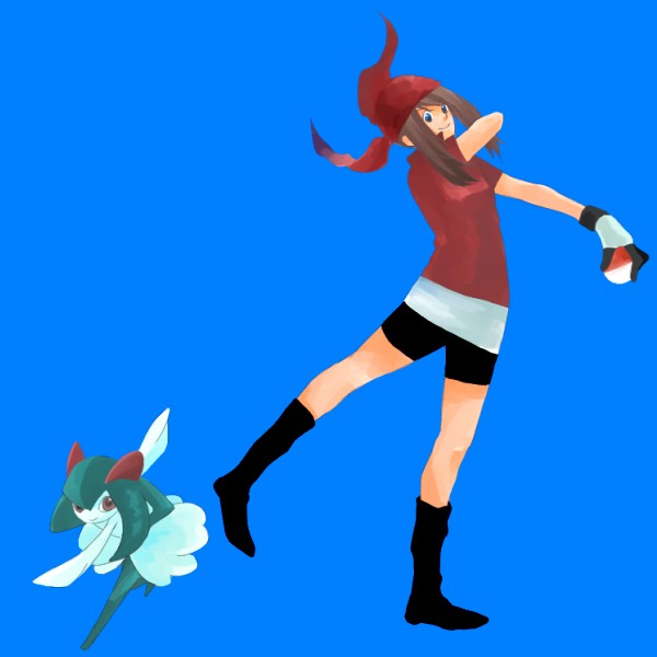 may and kirlia (pokemon) drawn by taoru_(t_kiji)