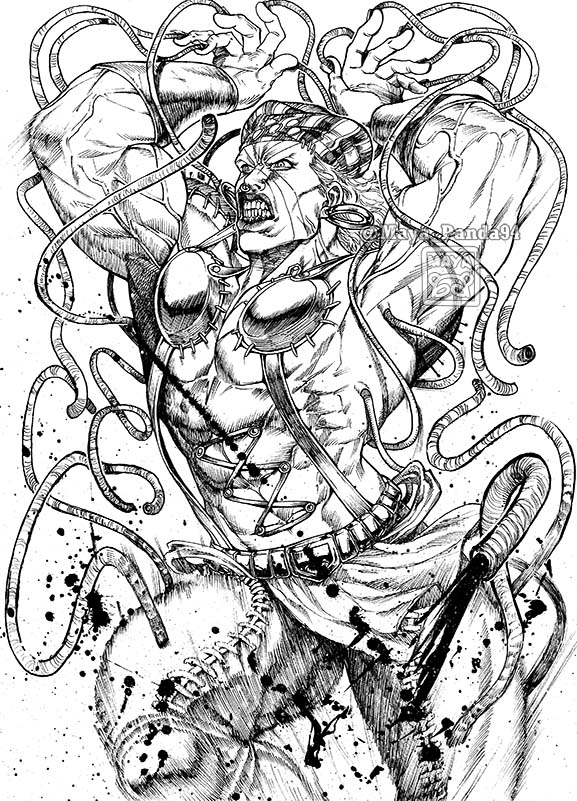 esidisi (jojo no kimyou na bouken and 1 more) drawn by maya_panda